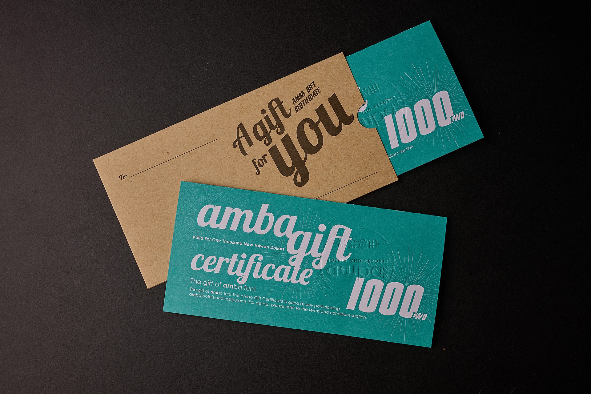 amba Taipei Songshan Hotel Gift Certificate