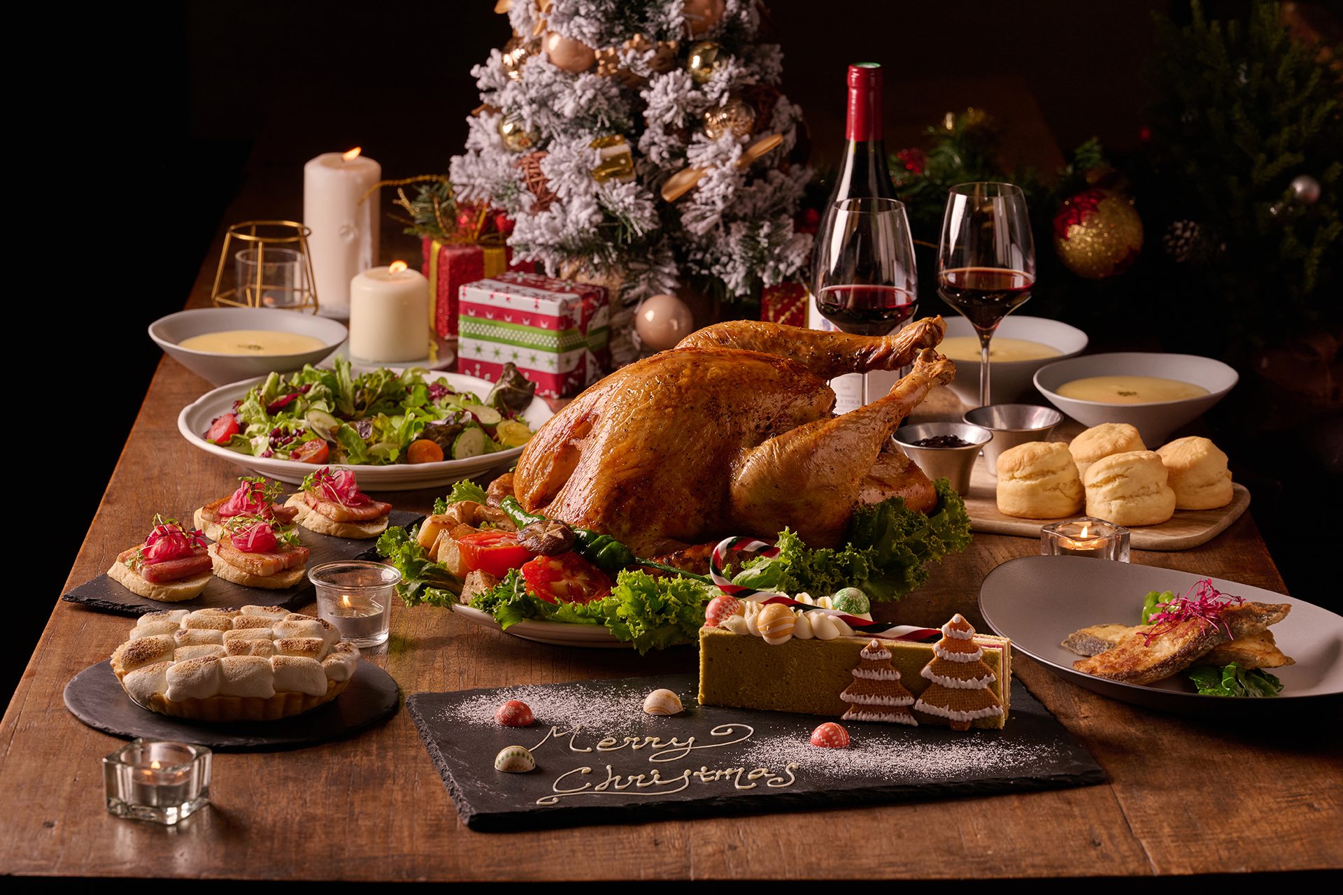 2024-2025 Christmas and New Year Eve Special Menu and Christmas Turkey Hamper at Butttermilk restaurant of amba Taipei Zhongshan hotel